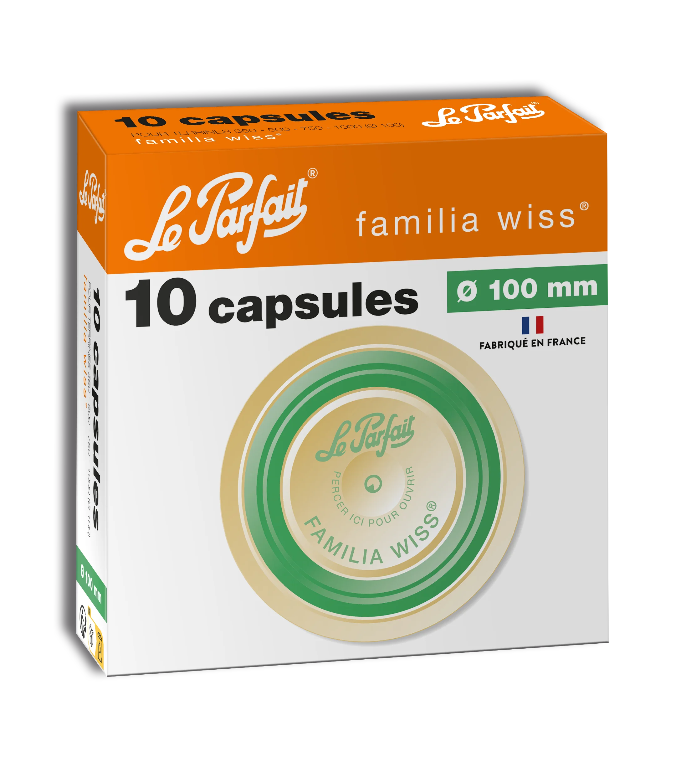 Box of 10 Capsules Le Parfait® Familia Wiss
